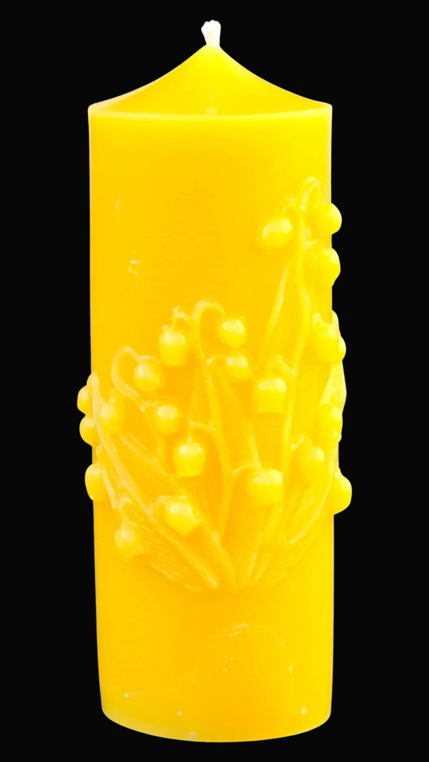 Pillar Flower Beeswax Candle