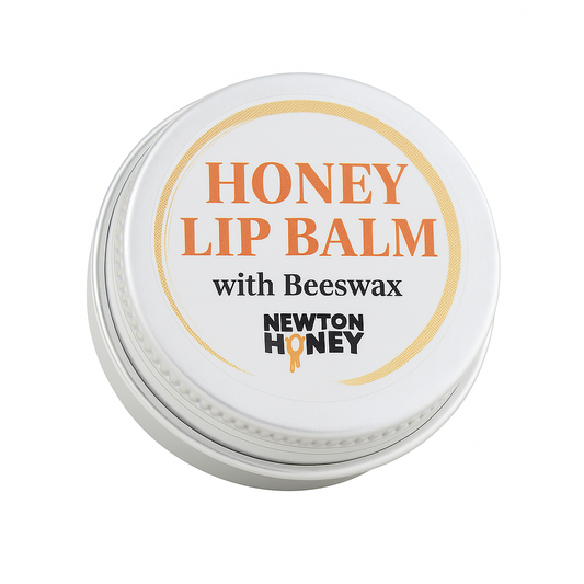 Newton Honey Honey Lip Balm tin made with honey and beeswax
