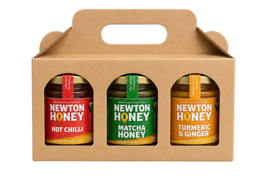 Infused Honey Trio Gift Set – Hot Chilli, Turmeric & Ginger & Matcha